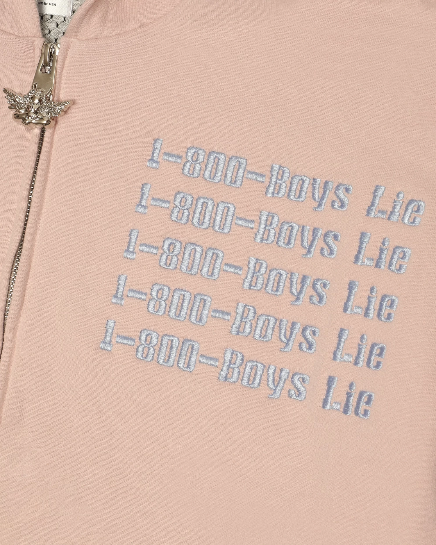 BOYS LIE X 1-800 Revival Zip-Up Boyfriend Hoodie - Image 9