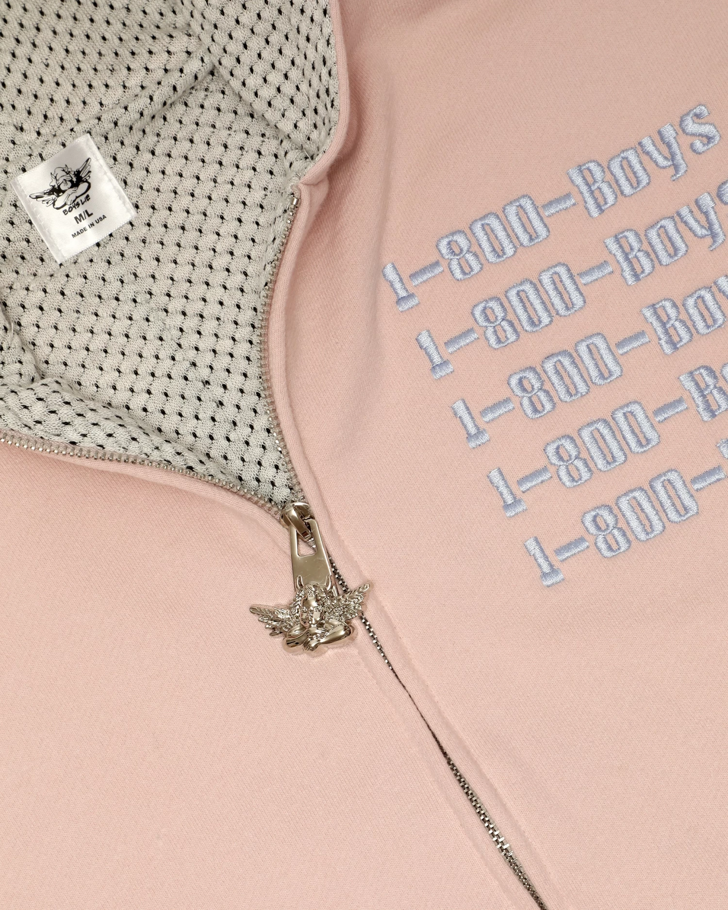 BOYS LIE X 1-800 Revival Zip-Up Boyfriend Hoodie - Image 10