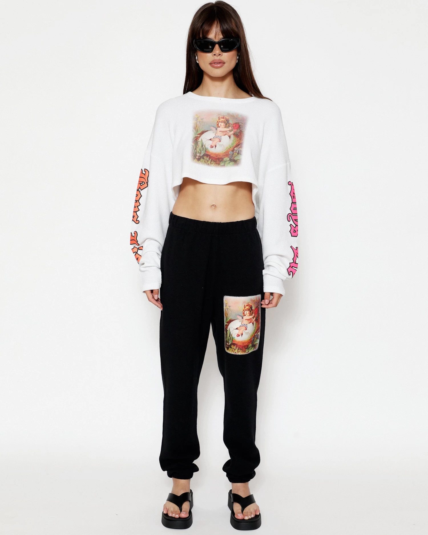 BOYS LIE X Nestled Up Longsleeve Crop Tee - Image 2