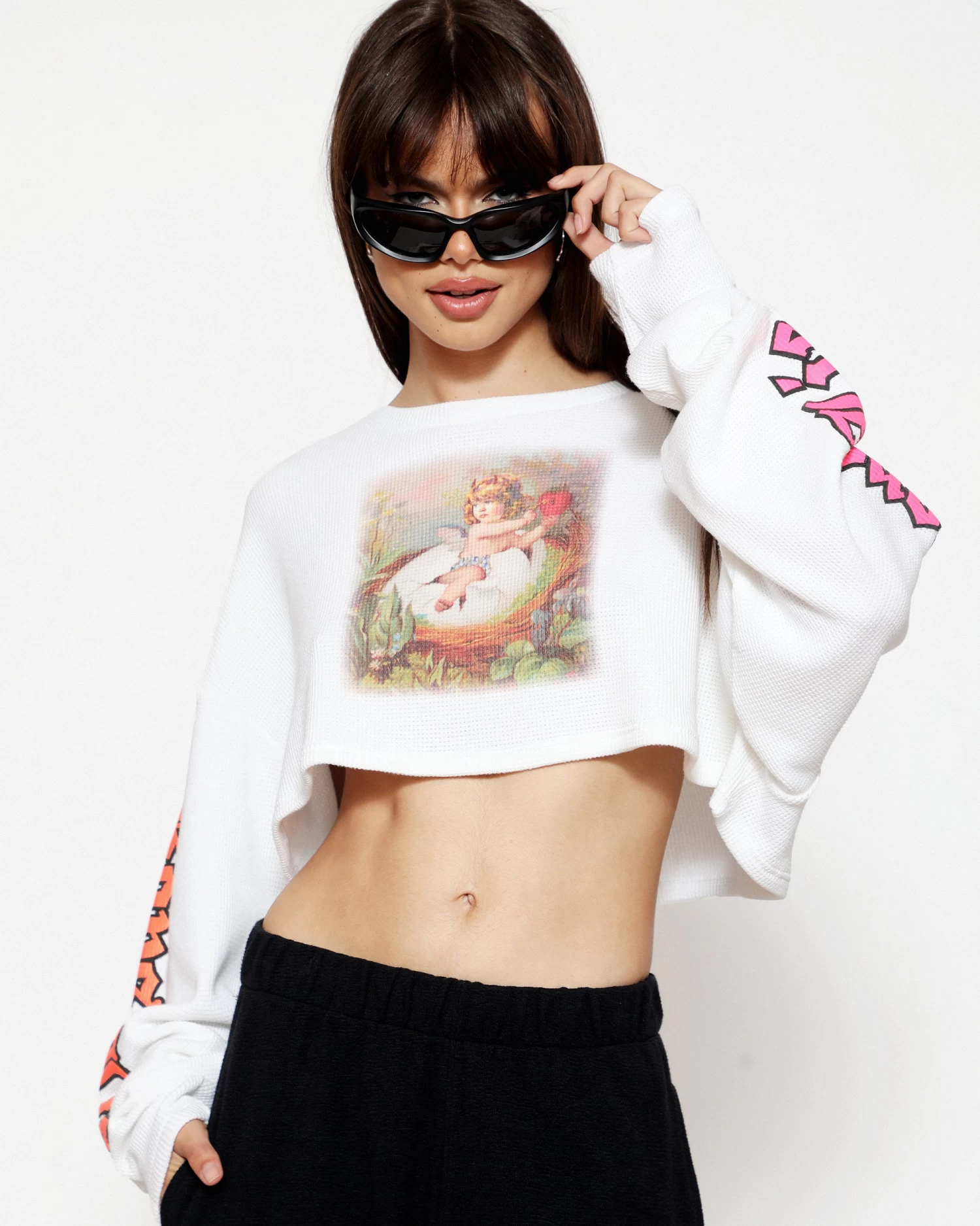 BOYS LIE X Nestled Up Longsleeve Crop Tee - Image 5