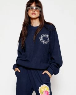 BOYS LIE X Navy Room To Grow Crewneck