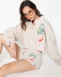 BOYS LIE X Locked In Henley Cropped Crewneck