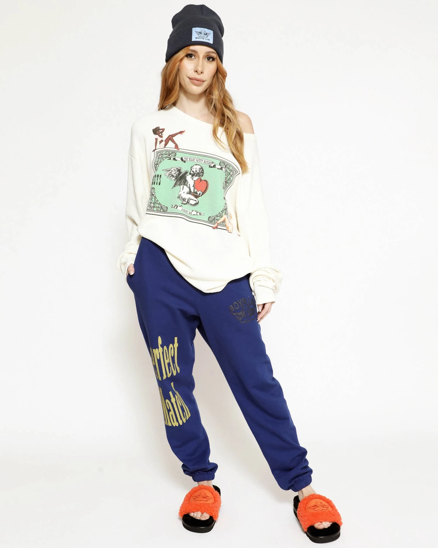 BOYS LIE X Navy Perfect Match Remix Sweatpants - Image 3