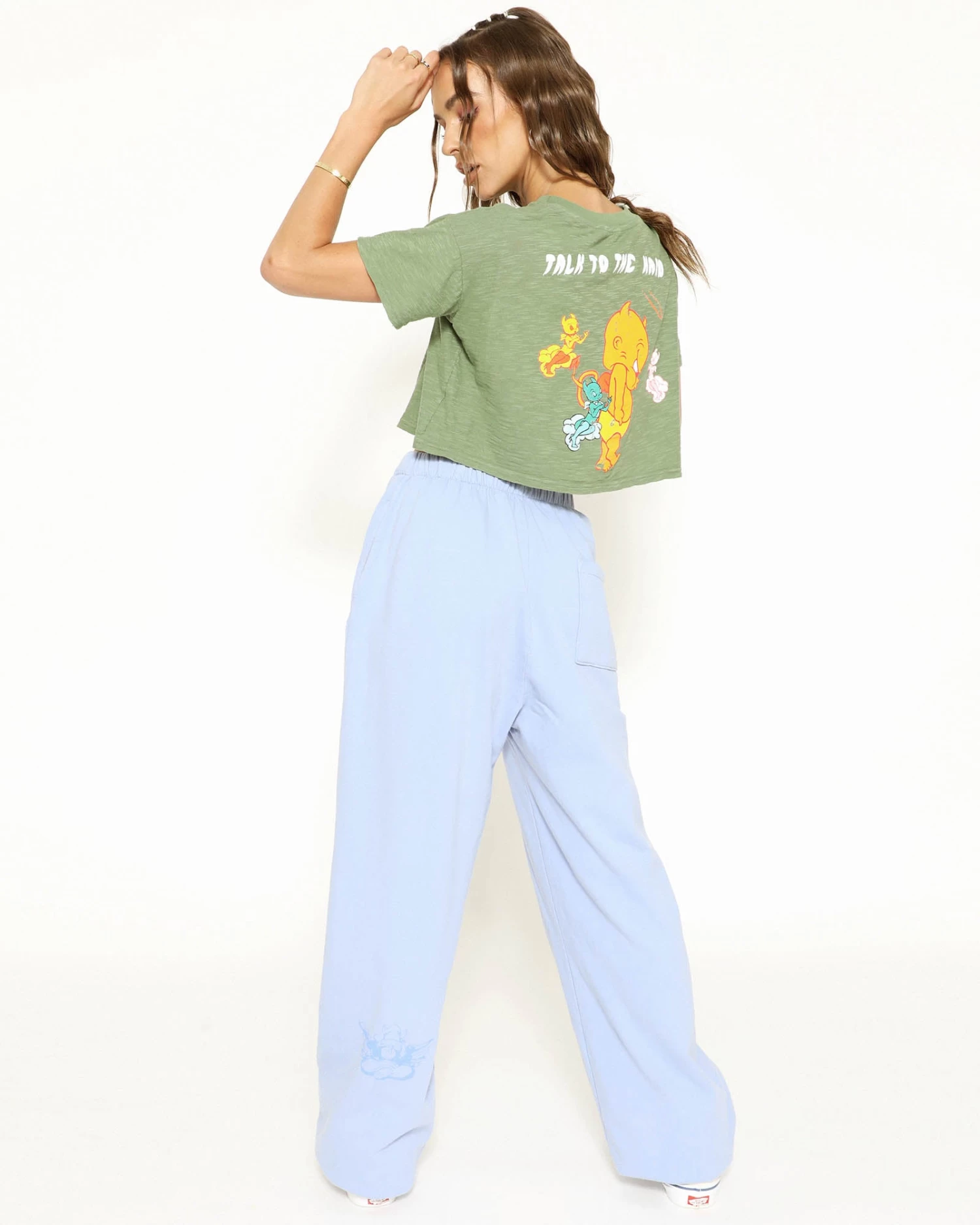 BOYS LIE X Talk To The Hand Cropped Baby Tee - Image 2