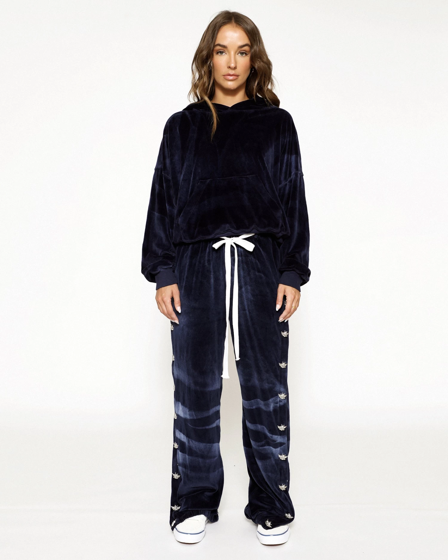 BOYS LIE X Velour Hoodie Crop - Image 6