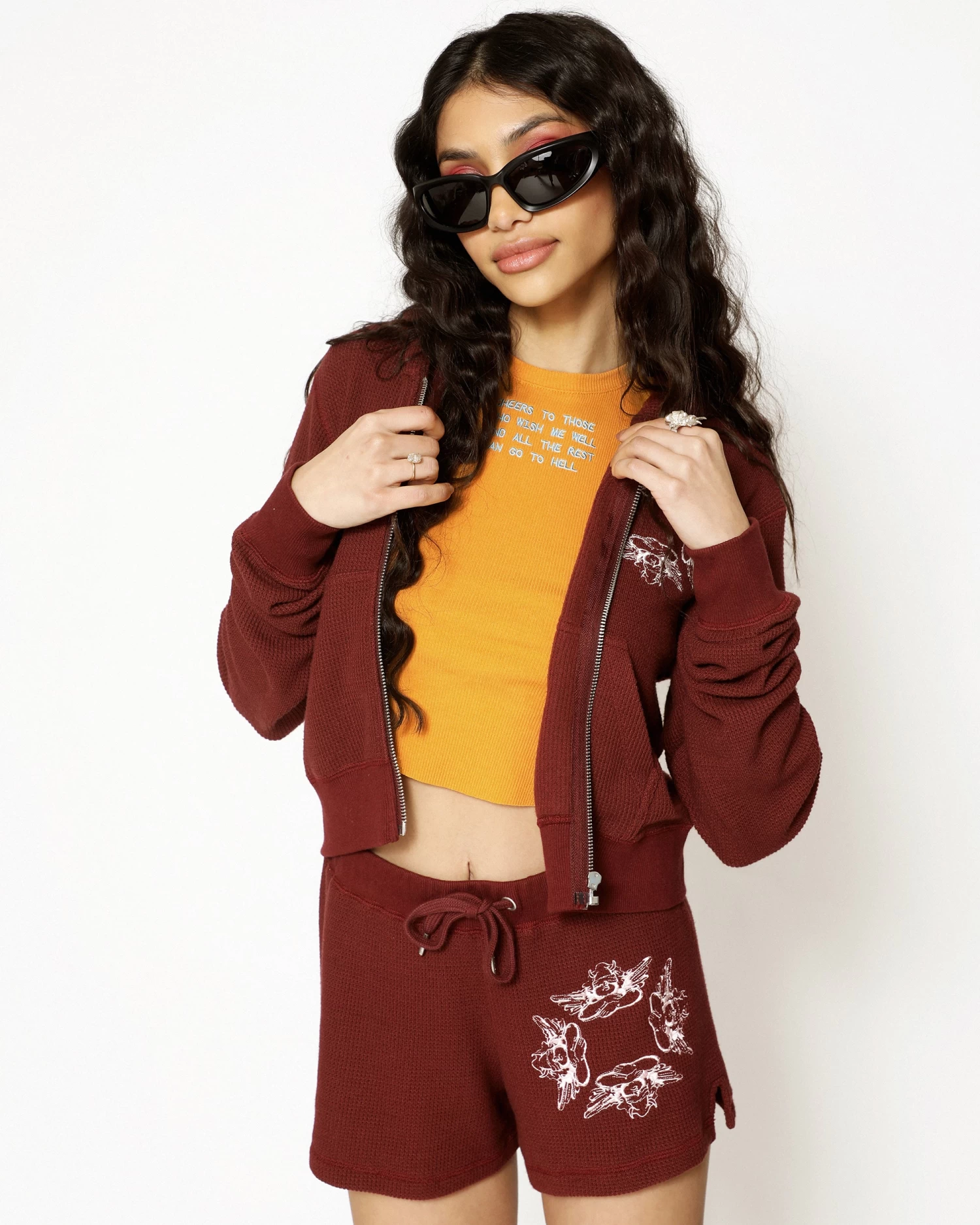 BOYS LIE X On The Rocks Thermal Zip-Up Hoodie - Image 4