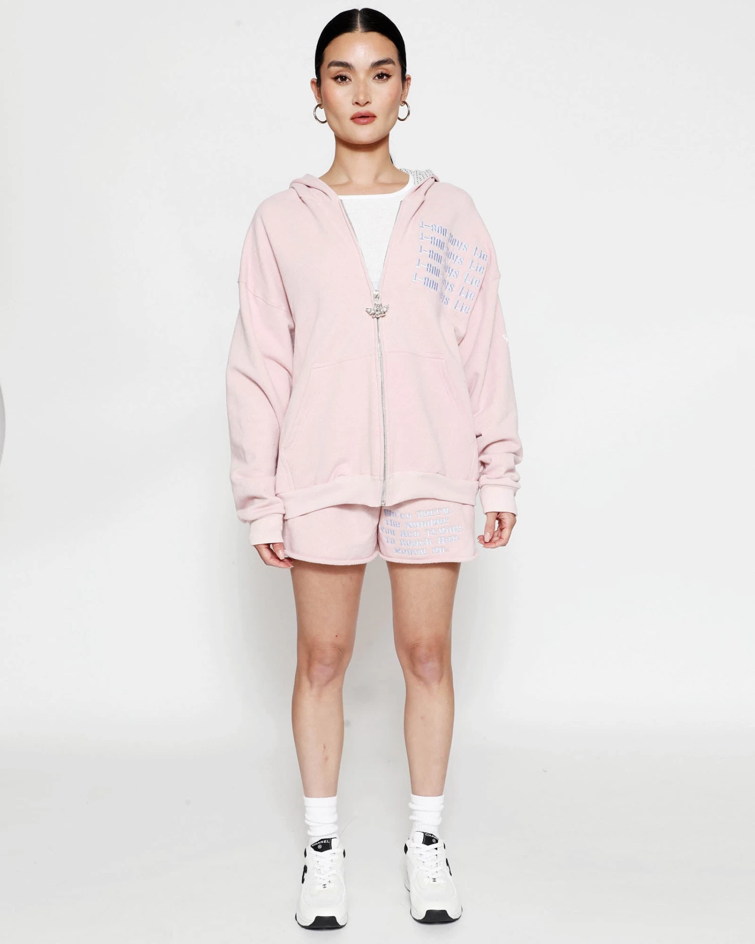 BOYS LIE X 1-800 Revival Zip-Up Boyfriend Hoodie - Image 4