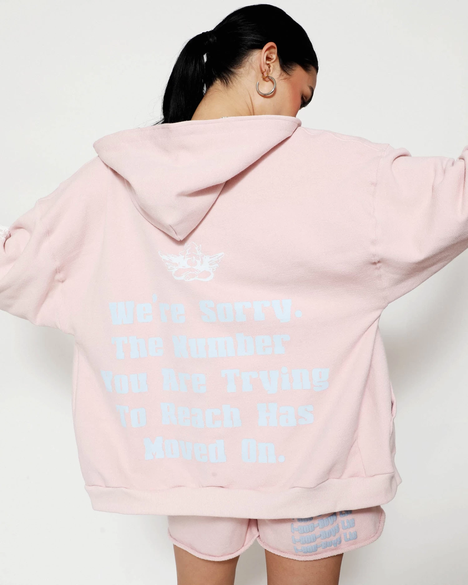 BOYS LIE X 1-800 Revival Zip-Up Boyfriend Hoodie