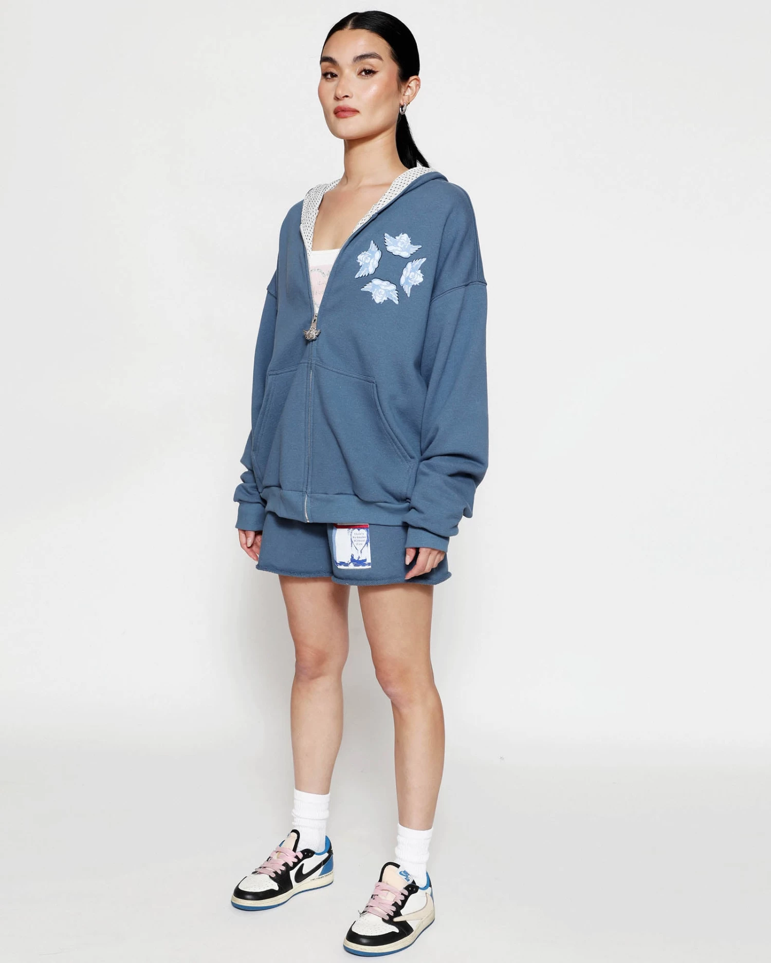 BOYS LIE X No Smoke Zip-Up Boyfriend Hoodie - Image 5