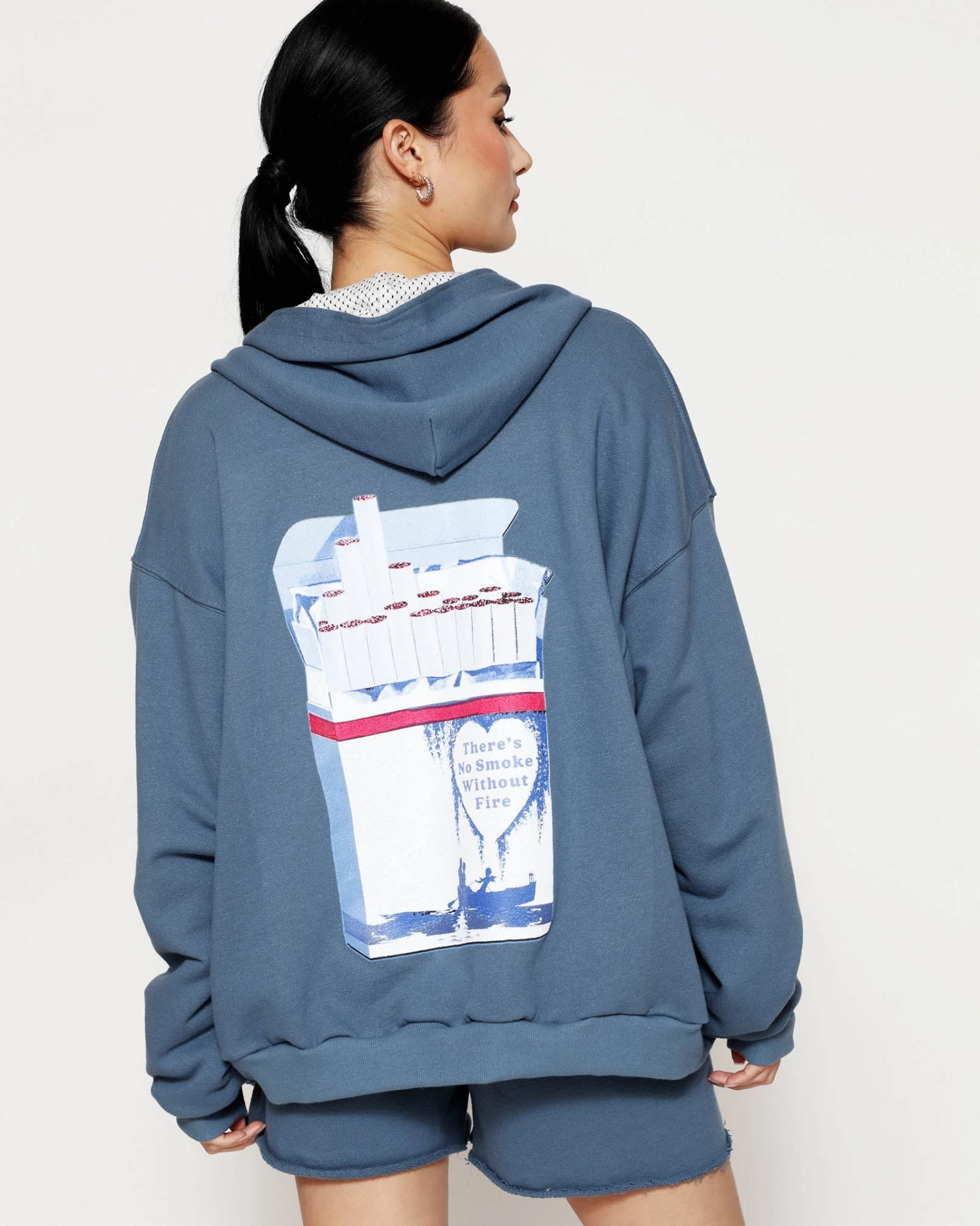 BOYS LIE X No Smoke Zip-Up Boyfriend Hoodie - Image 6