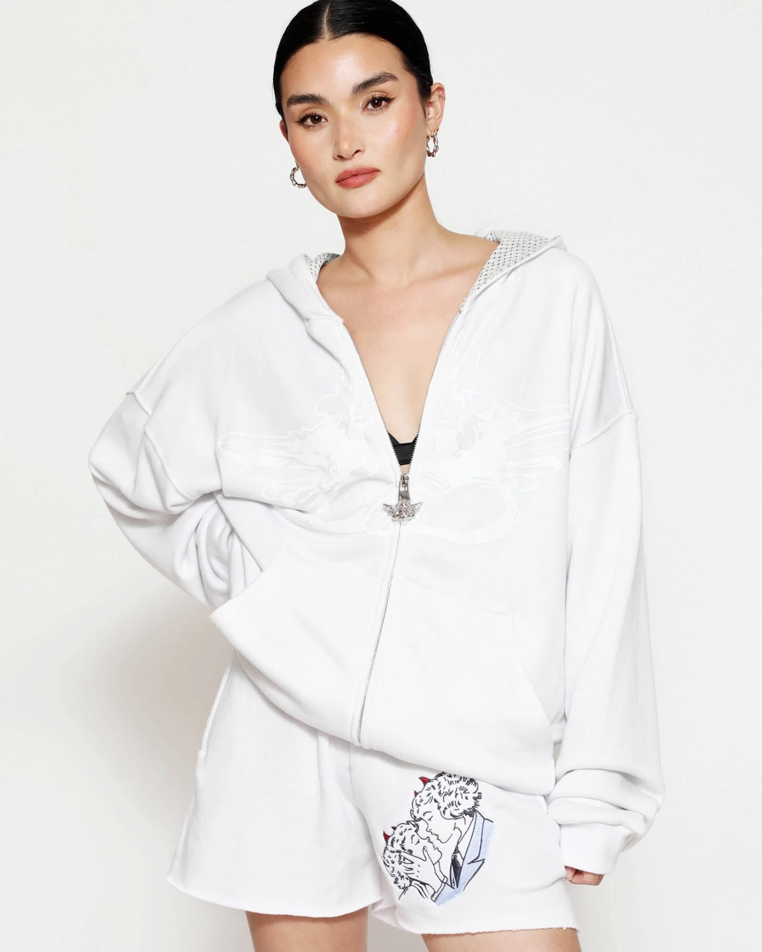 BOYS LIE X Smitten Zip-Up Boyfriend Hoodie - Image 2