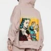 BOYS LIE X Taupe Don't Say It Darling Zip-Up Boyfriend Hoodie