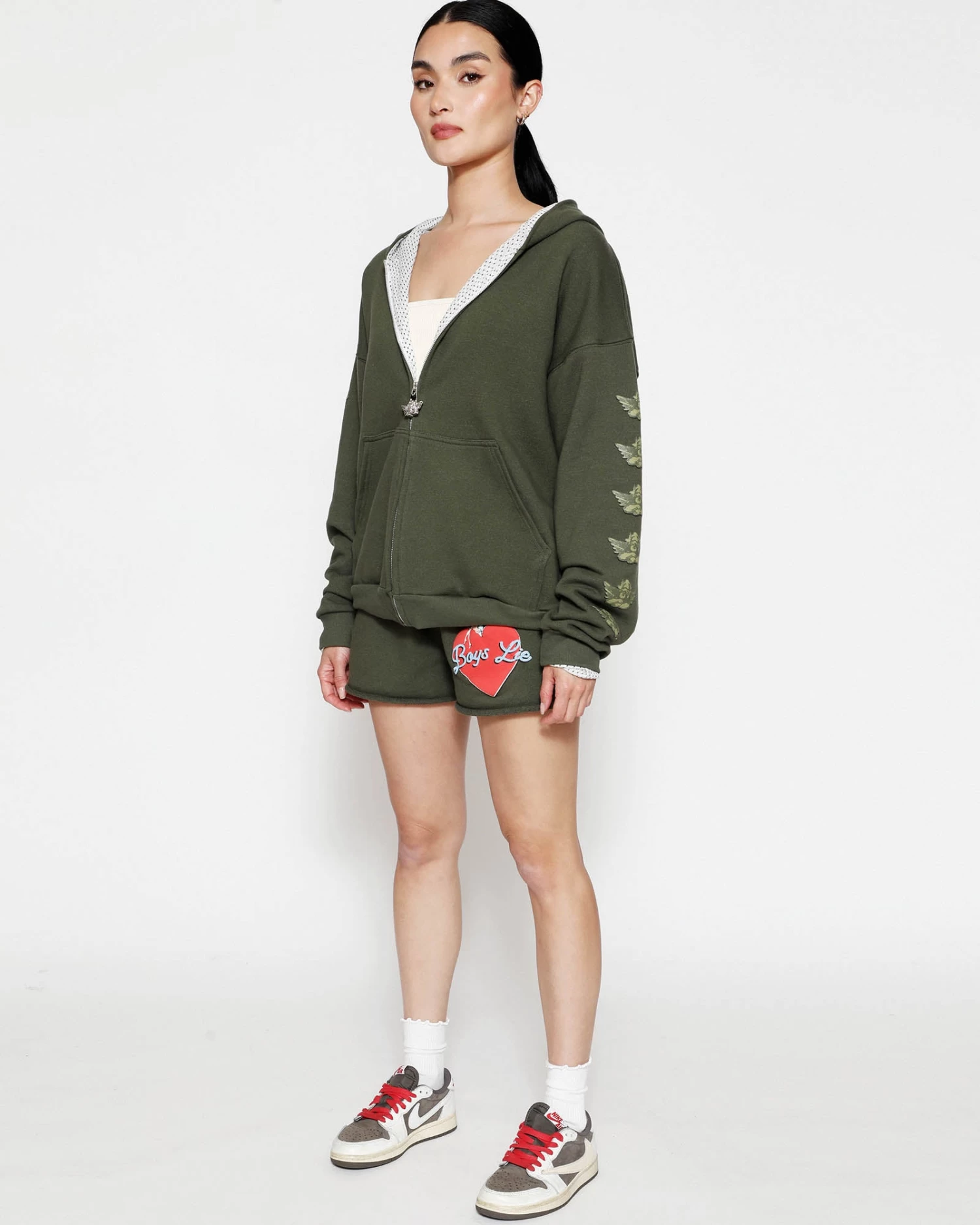 BOYS LIE X On The Edge Zip-Up Boyfriend Hoodie - Image 5