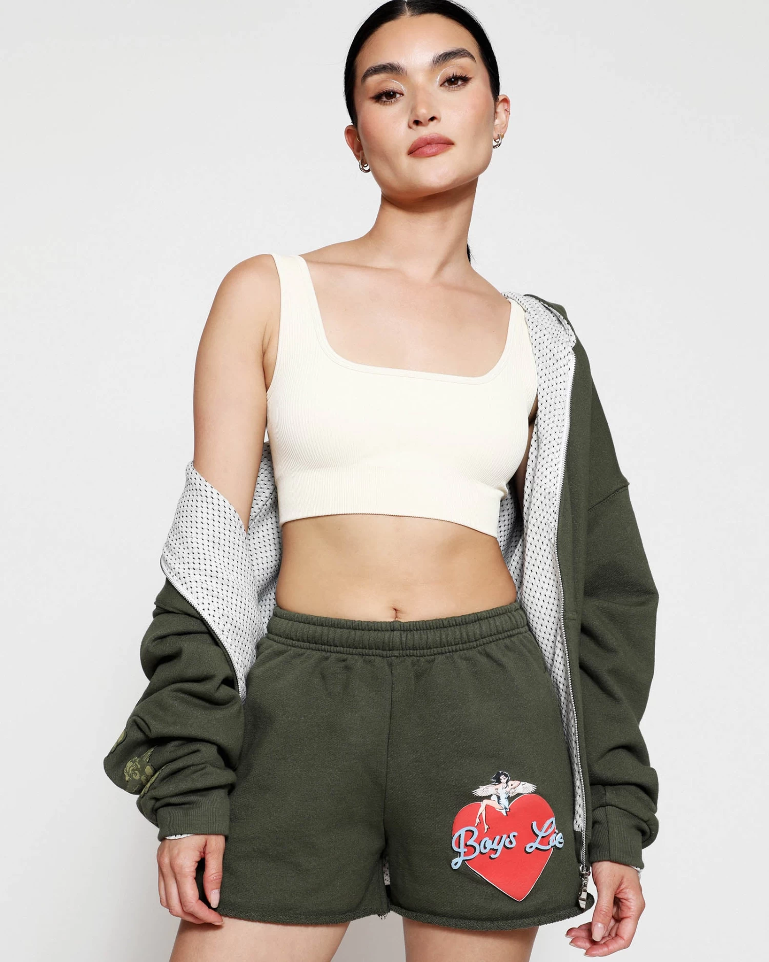 BOYS LIE X On The Edge Zip-Up Boyfriend Hoodie - Image 3