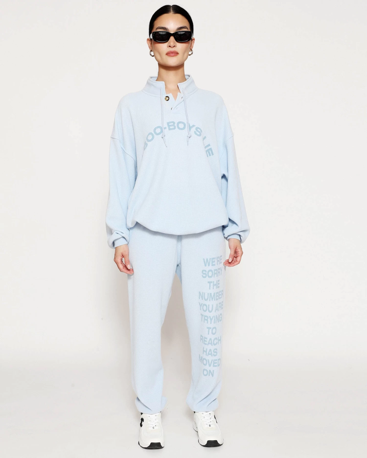 BOYS LIE X Blue 1-800 Reunion Sweatpants - Image 4