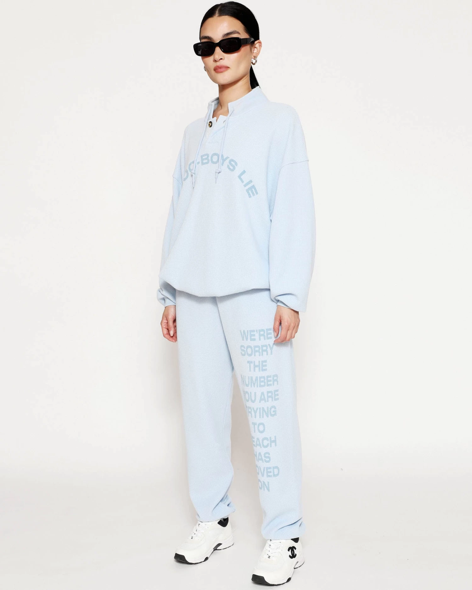 BOYS LIE X Blue 1-800 Reunion Sweatpants - Image 5