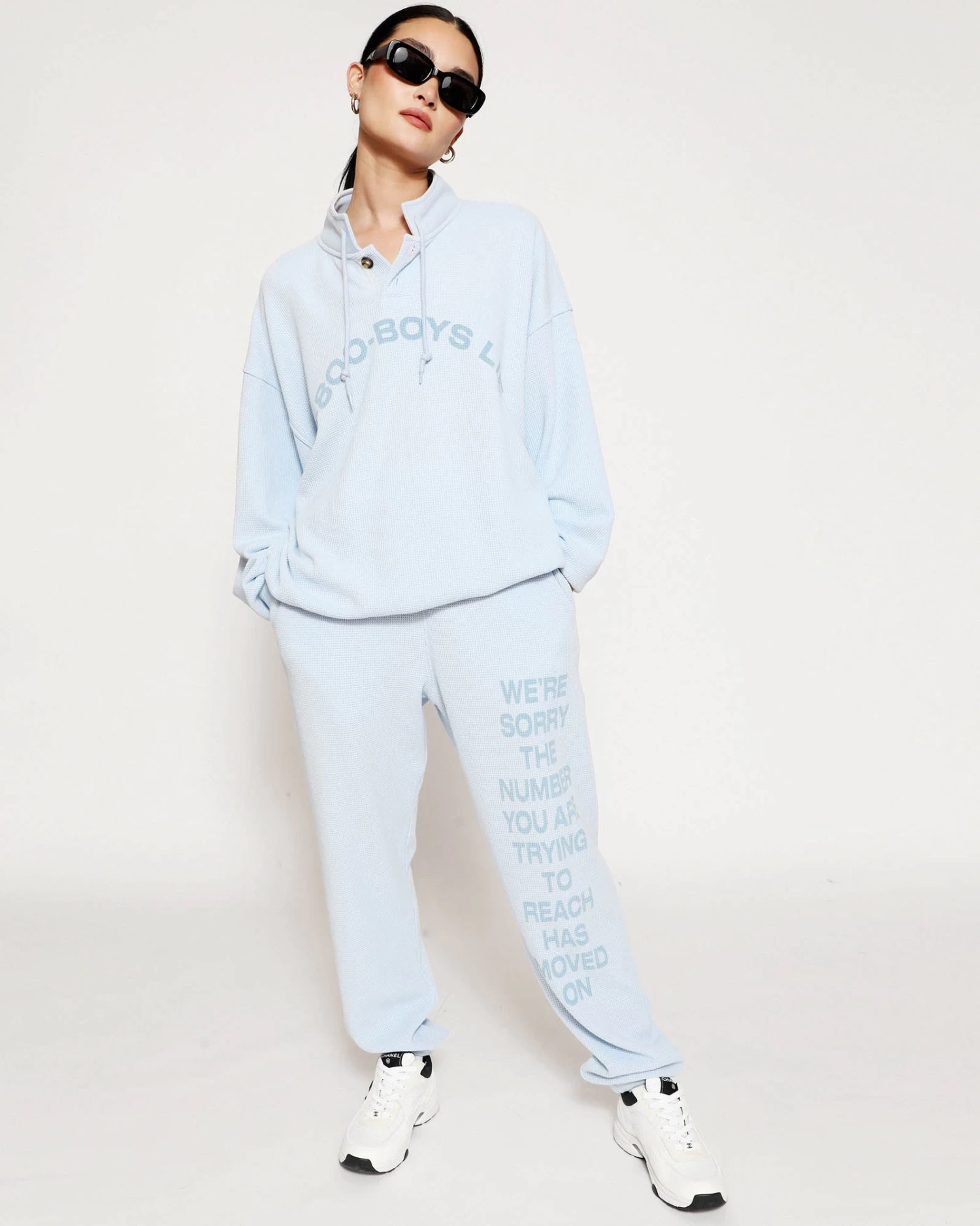 BOYS LIE X Blue 1-800 Reunion Sweatpants - Image 3