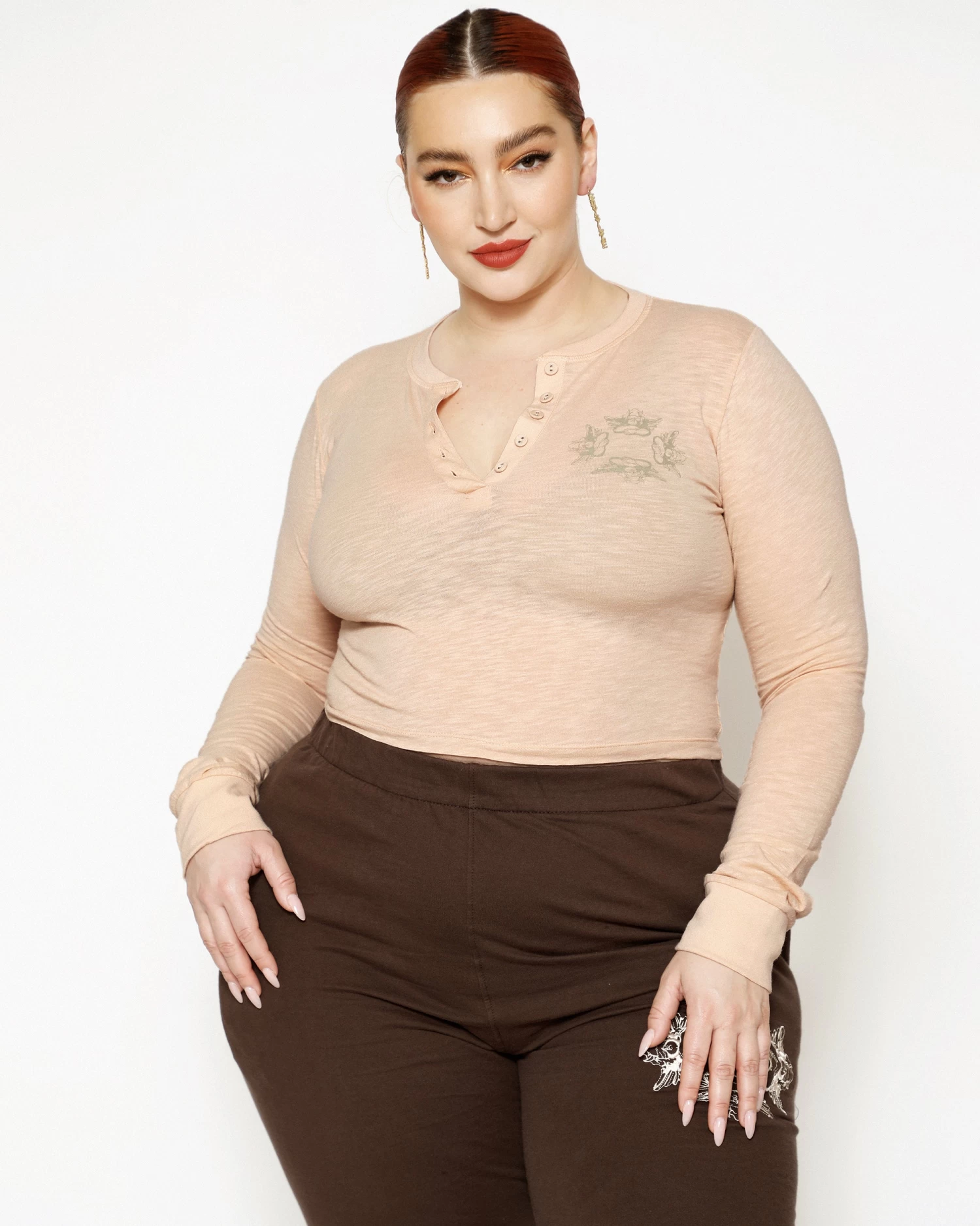 BOYS LIE X Eyes Wide Shut Crop Henley