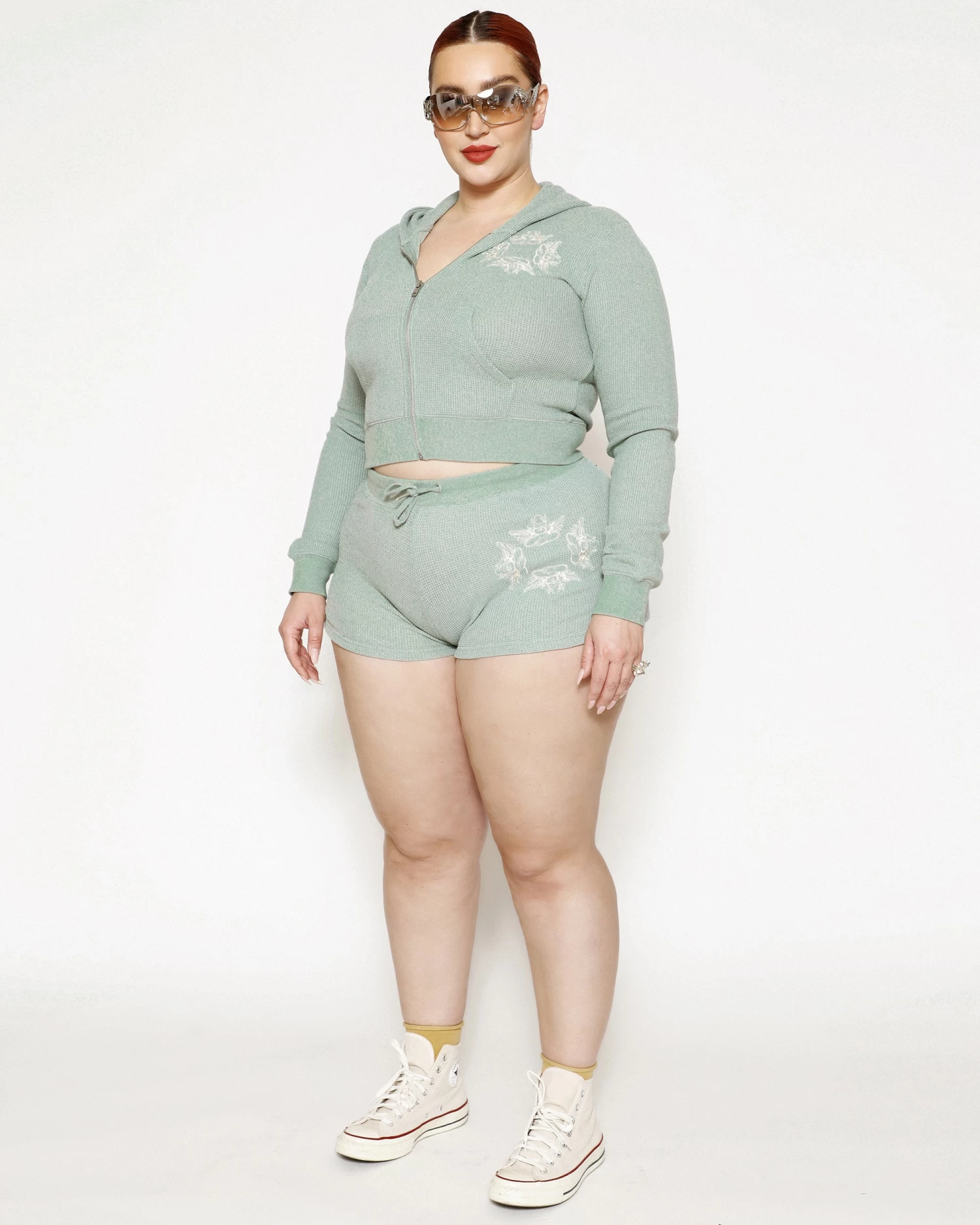 BOYS LIE X Eyes Wide Shut Thermal Zip-Up Hoodie - Image 6