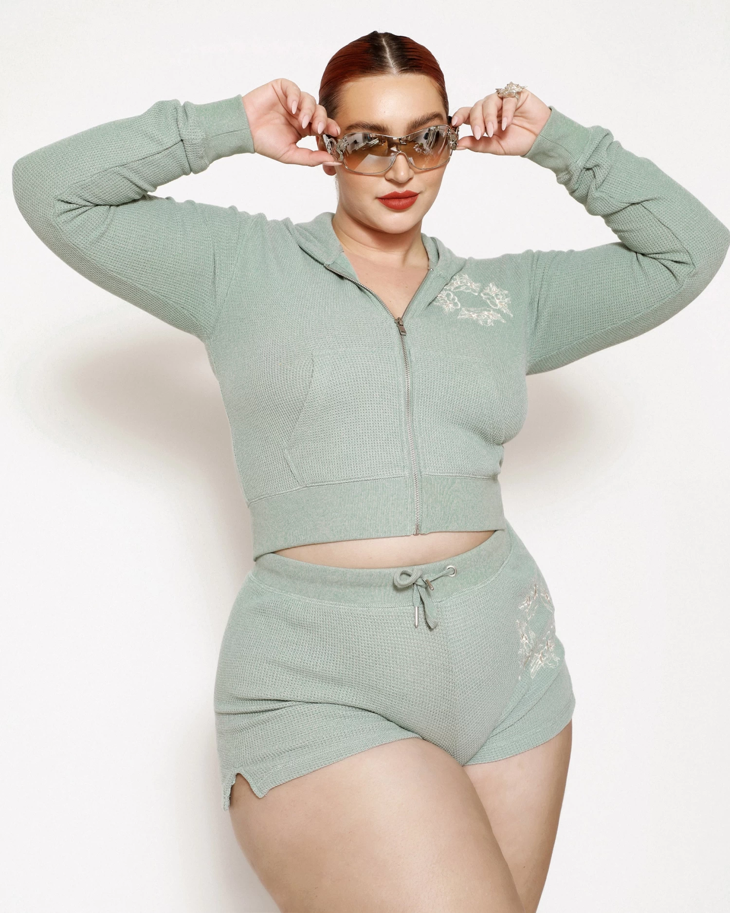 BOYS LIE X Eyes Wide Shut Thermal Zip-Up Hoodie - Image 3