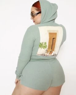 BOYS LIE X Eyes Wide Shut Thermal Zip-Up Hoodie