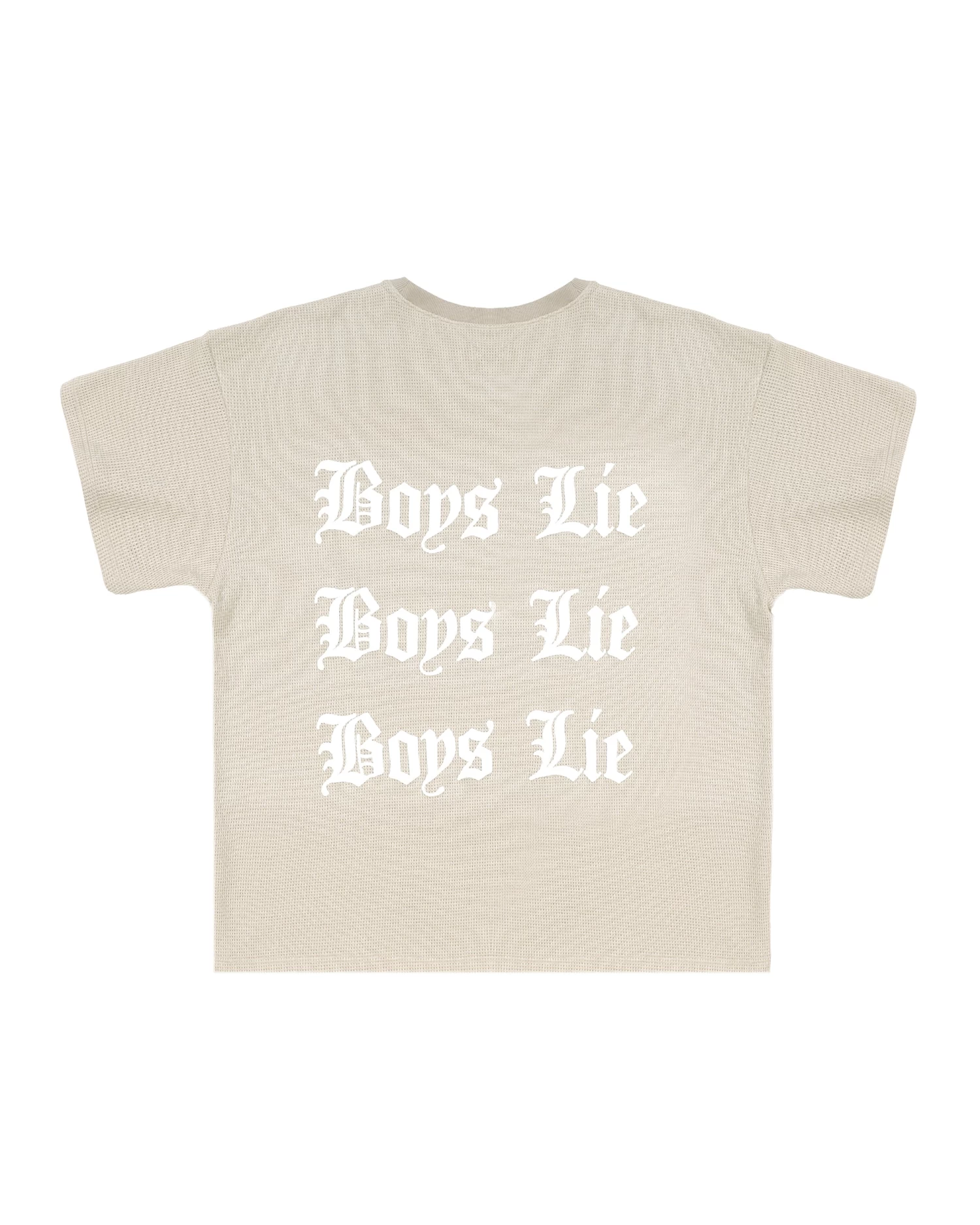 BOYS LIE X Tan Straight Flush Boyfriend Thermal Tee - Image 7