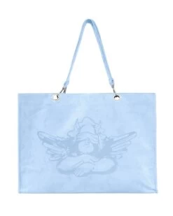 BOYS LIE X Baby Blue Velour Tote