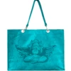 BOYS LIE X Turquoise Velour Tote