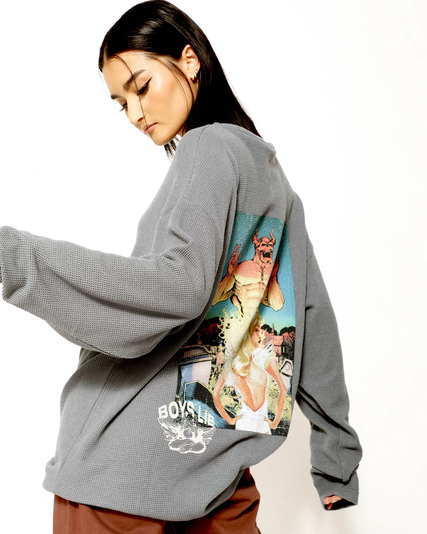 BOYS LIE X Hatchet Cemetery Thermal Long Sleeve - Image 3