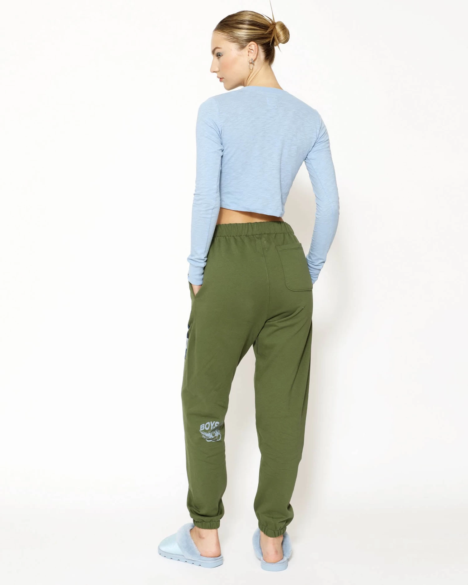 BOYS LIE X Misty Blue Crop Henley - Image 6