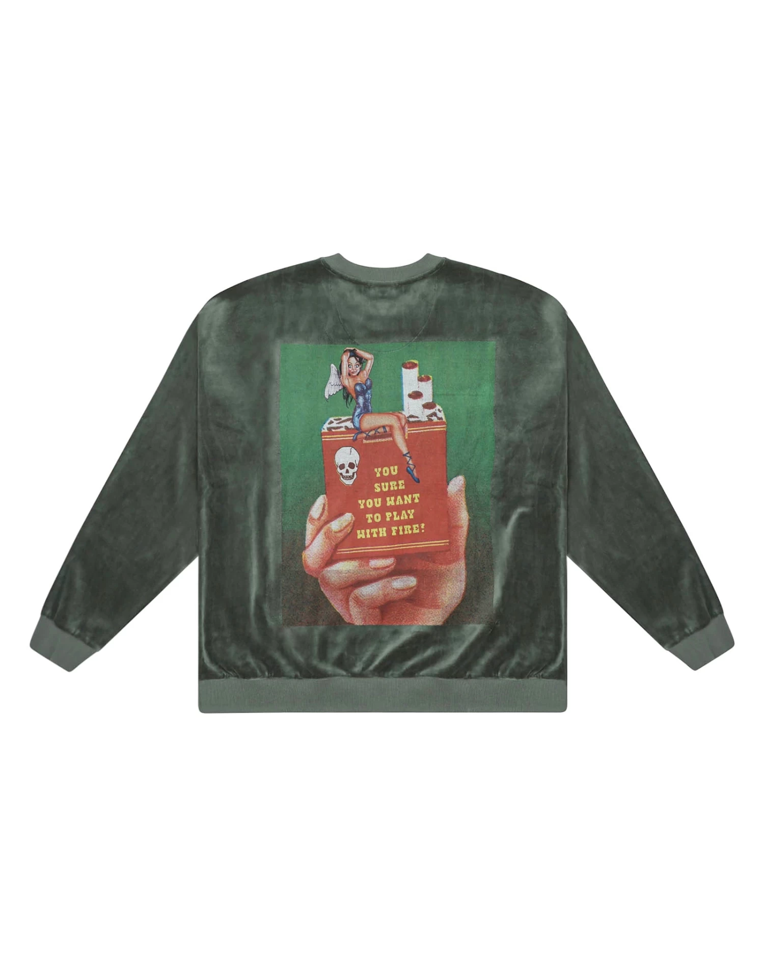 BOYS LIE X Twin Flame Velour Crewneck - Image 8