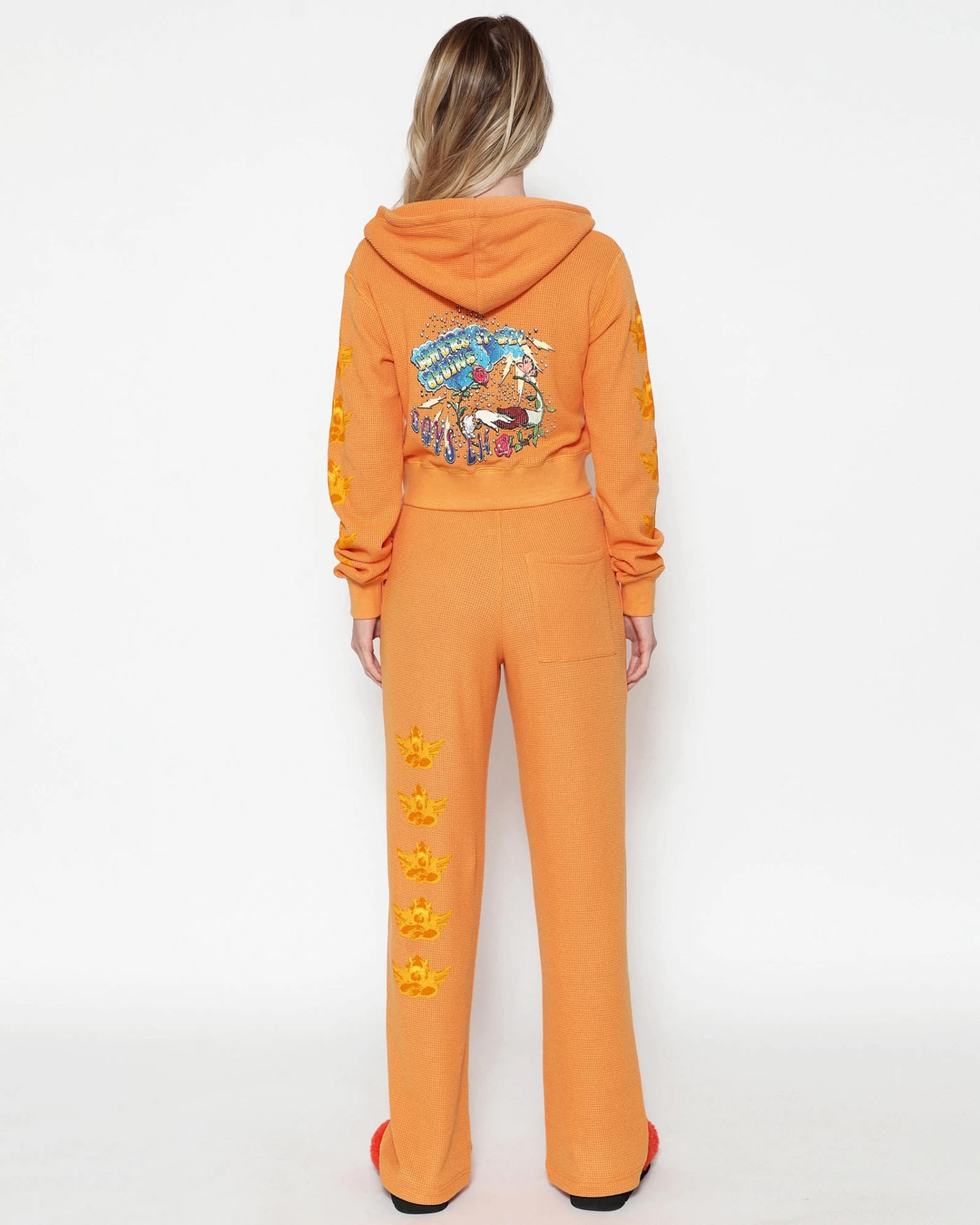 BOYS LIE X Where It Begins Thermal Zip-Up Hoodie - Image 6