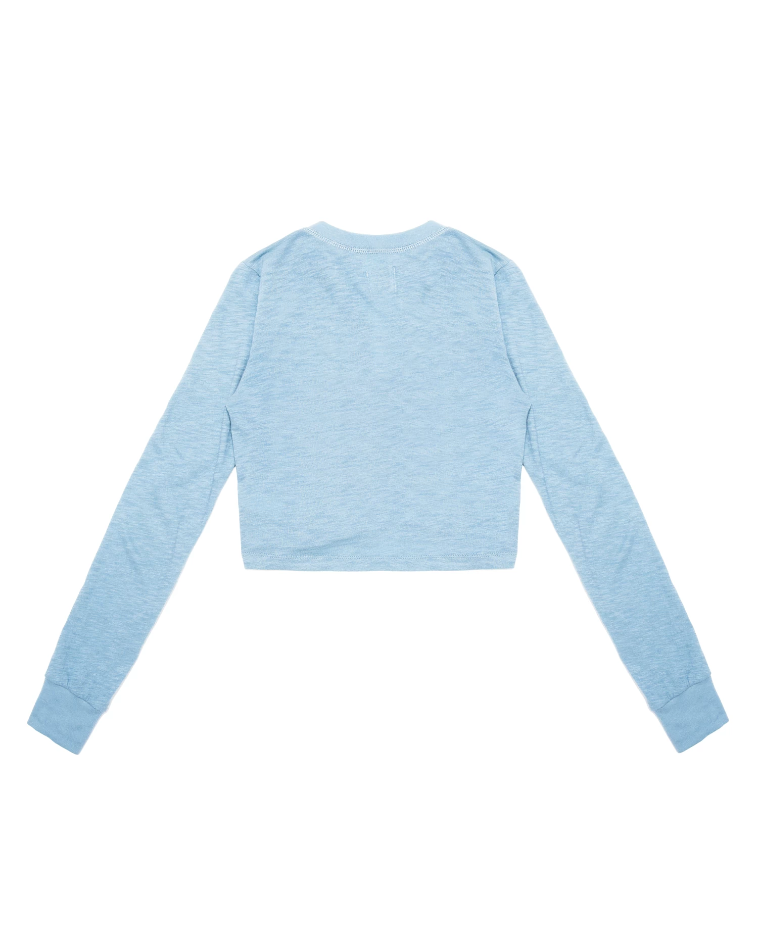 BOYS LIE X Misty Blue Crop Henley - Image 8
