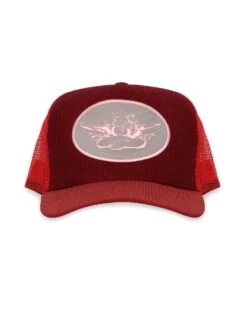 BOYS LIE X Merlot Corduroy Trucker Hat
